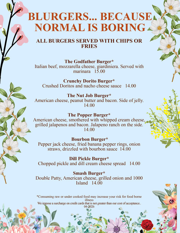 Spring Menu